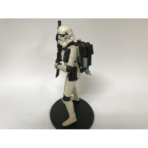 342 - A boxed Star Wars Sandtrooper statue limited to 1500 worldwide height approx 42cm in height. With ce... 