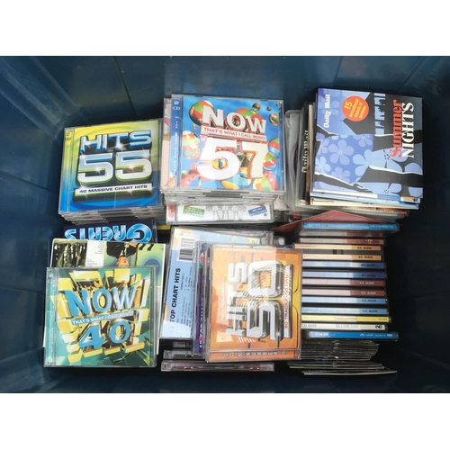 100 - Two boxes of 'Now That's What I Call Music' CDs, Hits CDs and other compilations.