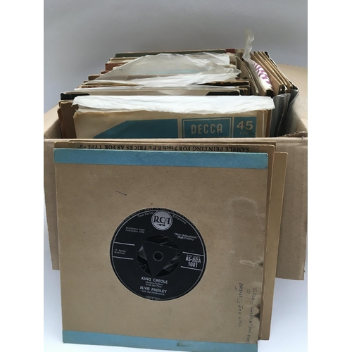 106 - A collection of 7 inch singles from the 1950s onwards.