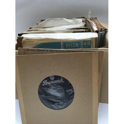 106 - A collection of 7 inch singles from the 1950s onwards.