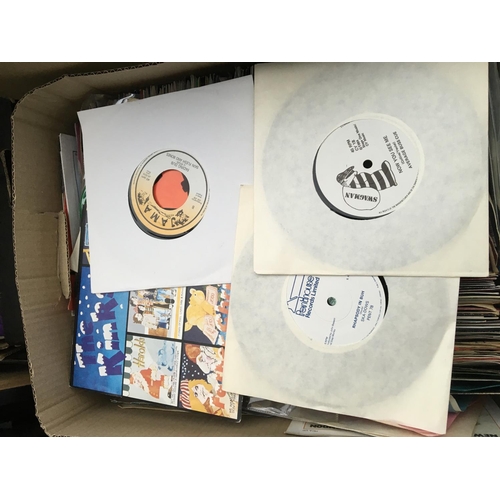 107 - A collection of 7 inch singles and EPs including some promos and coloured vinyl by various artists i... 