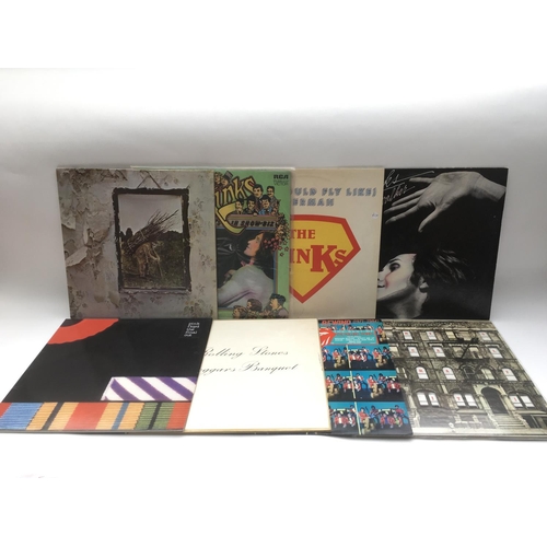 109 - Seven LPs including 'Led Zep IV' (not red/plum Atlantic labels), 'The Final Cut' by Pink Floyd, 'Sle... 