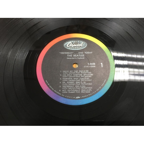 11 - A third state Beatles 'Yesterday And Today' peeled butcher sleeve T2553, sleeve has tears and areas ... 