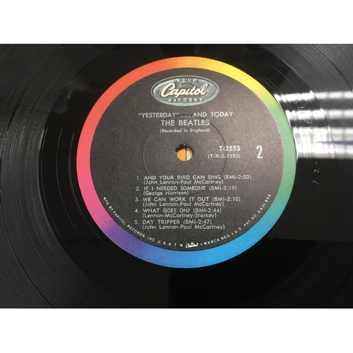 11 - A third state Beatles 'Yesterday And Today' peeled butcher sleeve T2553, sleeve has tears and areas ... 