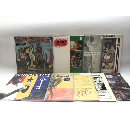 113 - A collection of reggae and dub LPs by various artists including UB40, Mighty Diamonds, Junior Byles ... 