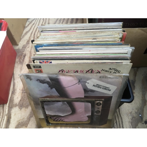 119 - A collection of comedy, sporting and film soundtrack LPs.