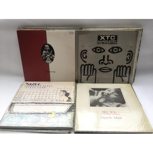 123 - A collection of mainly 1980s 12 inch singles and LPs.