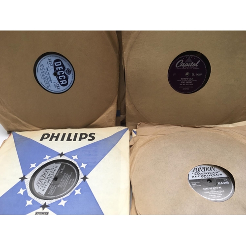 125 - A collection of rock n roll, doo wop and skiffle 78s including Chuck Berry's 'Sweet Little Sixteen',... 