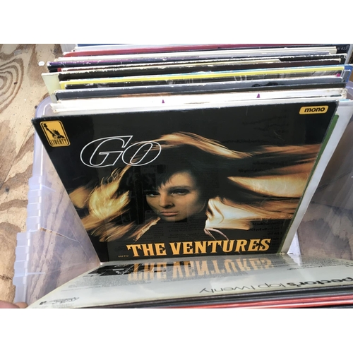 142 - A box of LPs by various artists including Buddy a Holly, Roxy Music, Sensational Alex Harvey Band, J... 