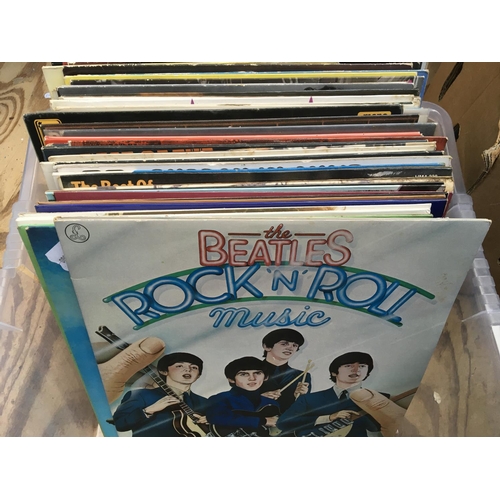 142 - A box of LPs by various artists including Buddy a Holly, Roxy Music, Sensational Alex Harvey Band, J... 