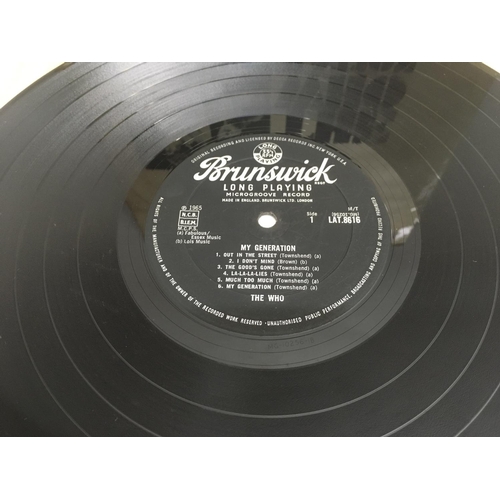 163 - A first mono UK pressing of The Who LP 'My Generation' on Brunswick LAT 8616. Fair condition, some s... 