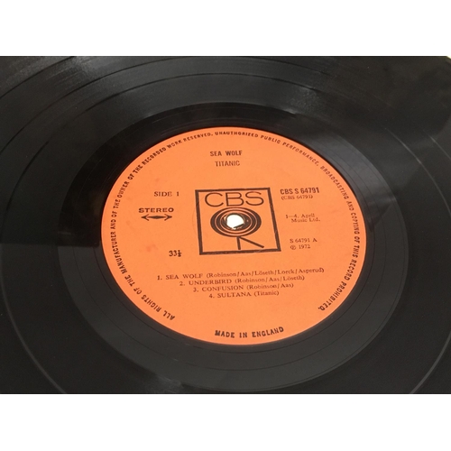 172 - Two first UK pressings of LPs by Titanic comprising their self titled debut and 'Sea Wolf'. Both VG+... 