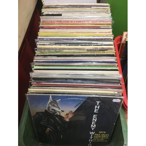 184 - A collection of LPs and 12 inch singles by various artists including Jethro Tull, Dave Edmunds, Gene... 