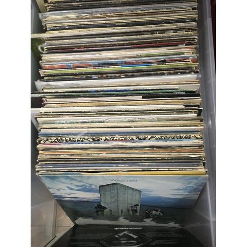 188 - A collection of LPs and 12 inch singles by various artists including Santana, Wishbone Ash, Kate Bus... 