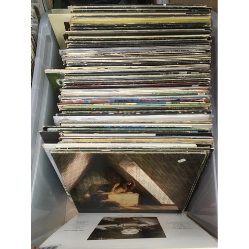 188 - A collection of LPs and 12 inch singles by various artists including Santana, Wishbone Ash, Kate Bus... 