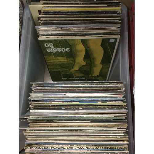 188 - A collection of LPs and 12 inch singles by various artists including Santana, Wishbone Ash, Kate Bus... 