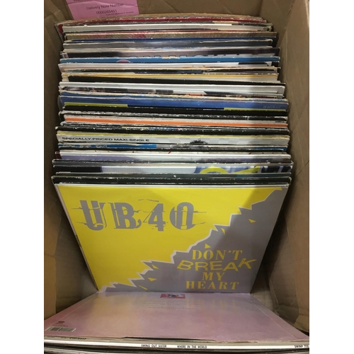193 - Two boxes of mainly 1980s 12 inch singles by various artists including Simple Minds, Culture Club, D... 
