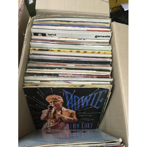 193 - Two boxes of mainly 1980s 12 inch singles by various artists including Simple Minds, Culture Club, D... 