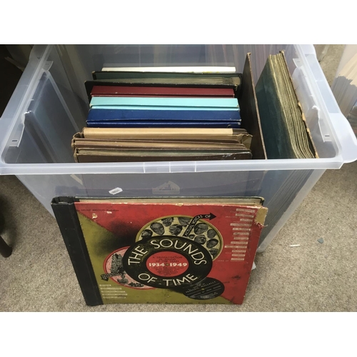 246 - A box of classical LP and 78rpm box sets in albums.