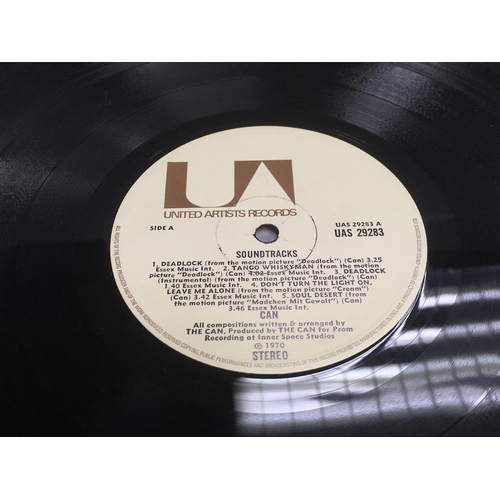 25 - Two LPs by Can comprising 'Ege Bamyasi' and 'Soundtracks'. Please note that 'Ege Bamyasi' is a later... 