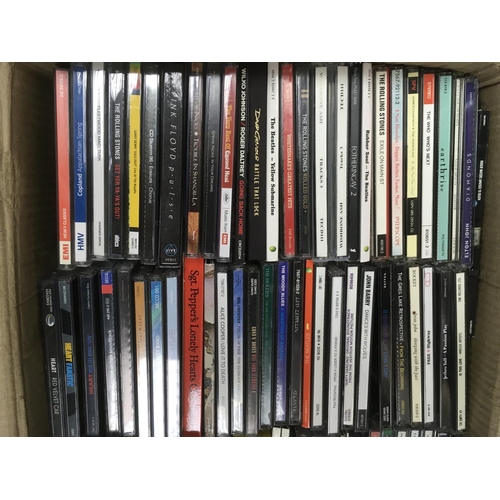 262 - A collection of CDs including some box sets and remastered versions together with some music DVDs. A... 