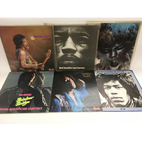 265 - Six Jimi Hendrix LPs including 'In The West', 'War Heroes', 'Cry Of Love' and others.