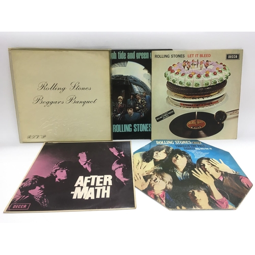 269 - Five Rolling Stones LPs including a stereo pressing of 'Let It Bleed' SKL 5025, 'Beggars Banquet' mo... 