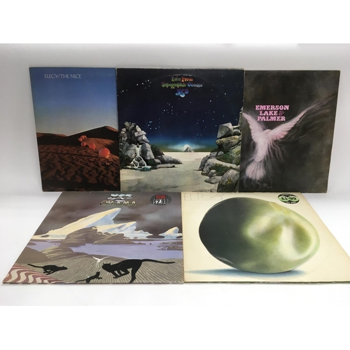 274 - Five prog rock LPs by various artists including Emerson, Lake & Palmer, The Nice, Yes and a compliat... 