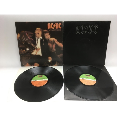 288 - Two AC/DC LPs comprising 'Back In Black' and 'If You Want Blood'. Condition is VG+.