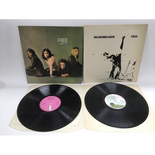 292 - Two early pressings of LPs by Free comprising 'Fire And Water' and 'Heartbreaker'. Condition VG+.