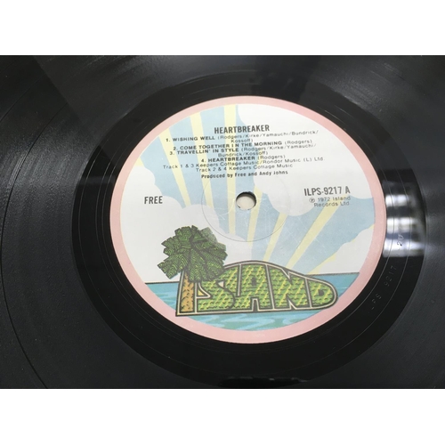292 - Two early pressings of LPs by Free comprising 'Fire And Water' and 'Heartbreaker'. Condition VG+.