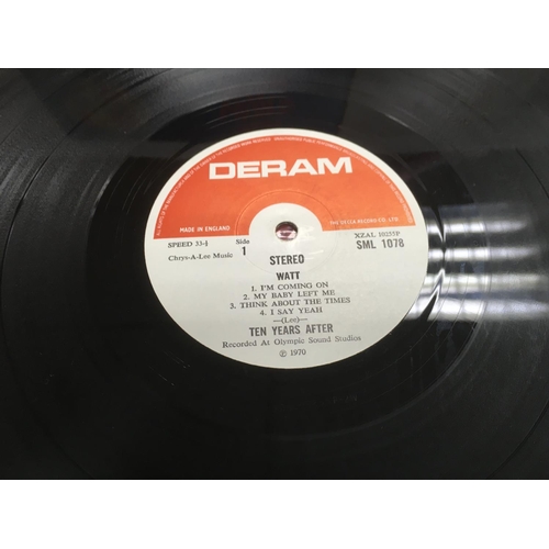 293 - Two early pressings of Ten Years After LPs comprising 'Watt' (includes poster) SML 1078 and 'Goin Ho... 
