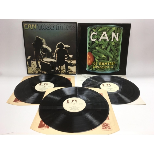 295 - Two early UK pressings of Can LPs comprising 'Tago Mago' UAD 60009/10 in textured cruciform sleeve a... 