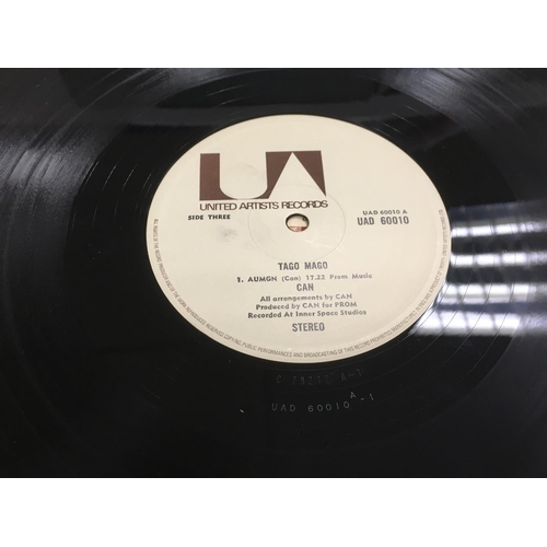 295 - Two early UK pressings of Can LPs comprising 'Tago Mago' UAD 60009/10 in textured cruciform sleeve a... 