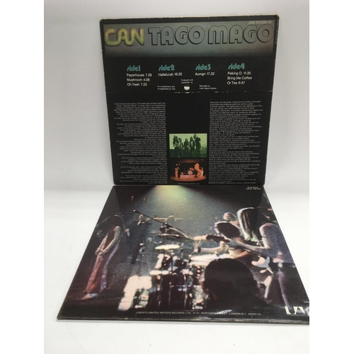 295 - Two early UK pressings of Can LPs comprising 'Tago Mago' UAD 60009/10 in textured cruciform sleeve a... 