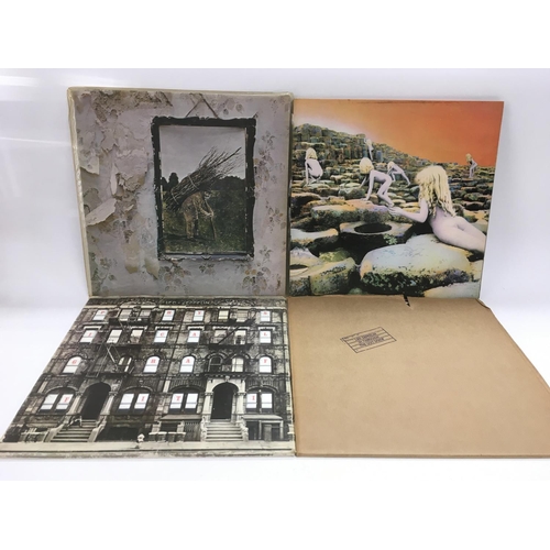 300 - Four early UK pressings of Led Zeppelin LPs comprising 'Untitled / Zoso / IV', 'Physical Graffiti', ... 