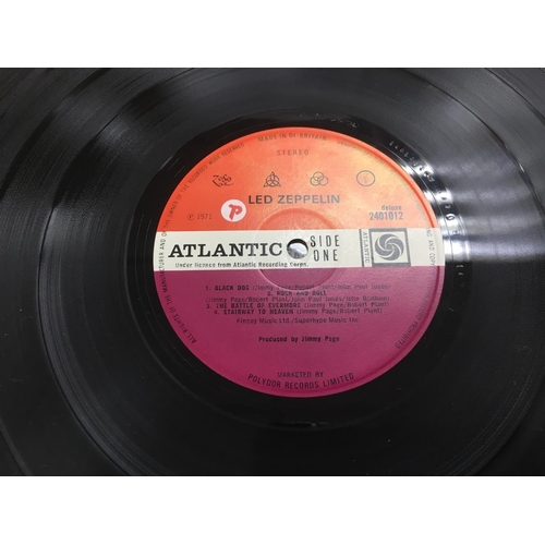 300 - Four early UK pressings of Led Zeppelin LPs comprising 'Untitled / Zoso / IV', 'Physical Graffiti', ... 