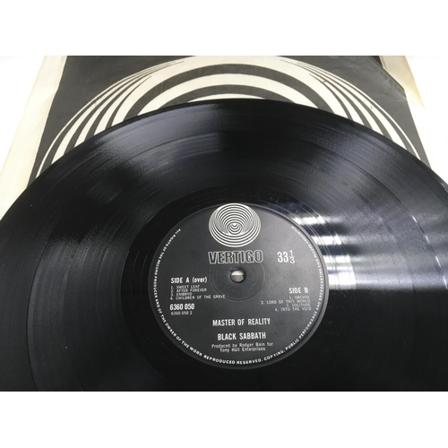 303 - A first UK pressing of 'Master Of Reality' by Black Sabbath on the Vertigo label 6360 050 with embos... 