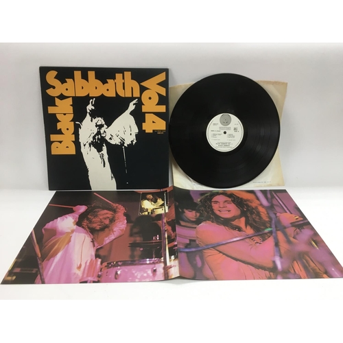 304 - A first UK pressing of 'Vol 4' by Black Sabbath with Vertigo swirl labels, 6360 071, complete with f... 