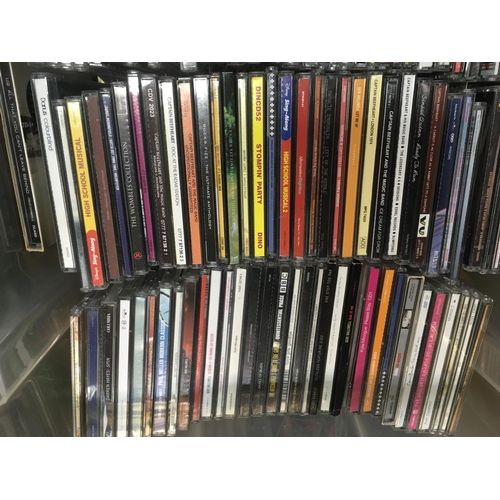 314 - Four boxes of CDs by various artists including The Beatles, Elton John, Guns n Roses and many more.