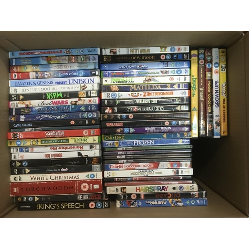 316 - A large crate, a box and a bag of DVDs, includes some limited and deluxe editions.