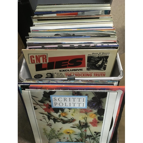 321 - A case of mainly 1980s LPs and 12 inch singles by various artists including Was Not Was, Talk Talk, ... 