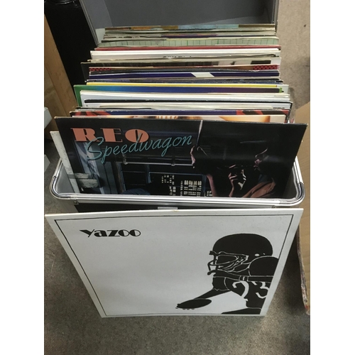 323 - A record case of LPs and 12 inch singles by various artists Wham!, Alison Moyet, Howard Jones and ot... 