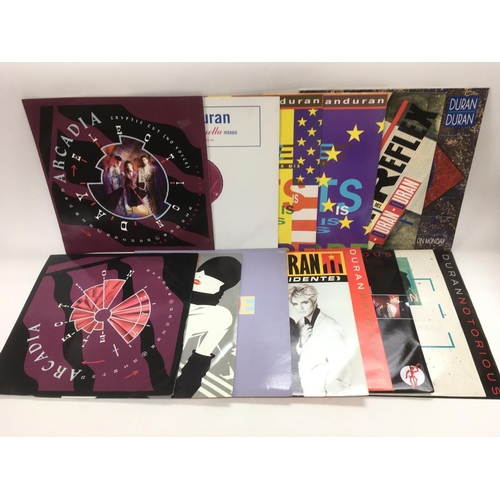 330 - A collection of Duran Duran LPs and 12 inch singles plus related side projects. Also includes Record... 