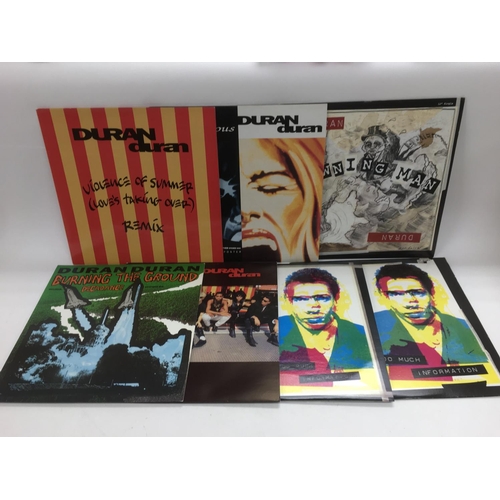 330 - A collection of Duran Duran LPs and 12 inch singles plus related side projects. Also includes Record... 