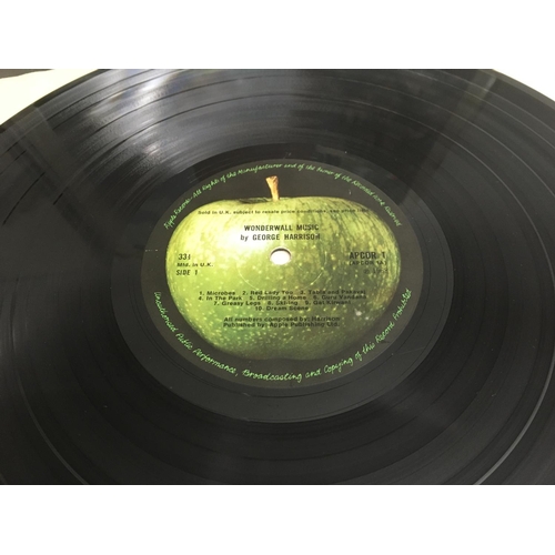351 - Two George Harrison LPs comprising a first UK mono pressing of 'Wonderwall Music' with insert and th... 