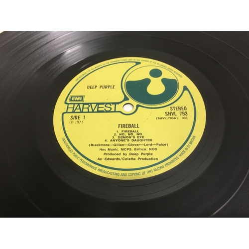 357 - Three LPs comprising 'Undead' by Ten Years After, 'Fireball' by Deep Purple and 'Wheels Of Fire' by ... 