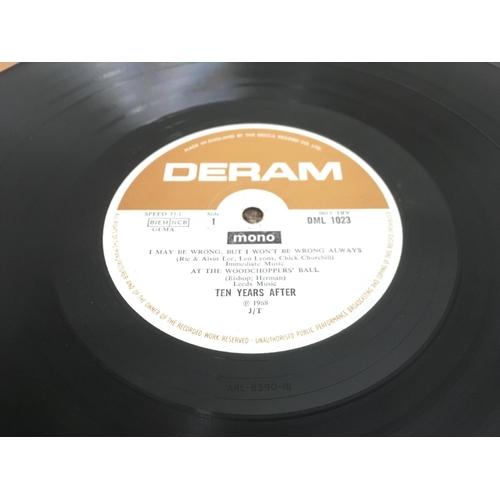 357 - Three LPs comprising 'Undead' by Ten Years After, 'Fireball' by Deep Purple and 'Wheels Of Fire' by ... 