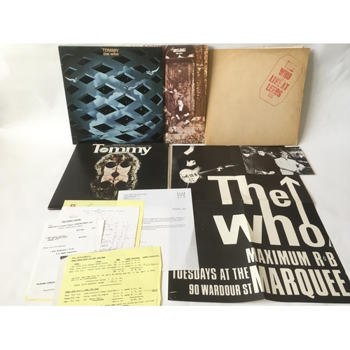 490 - Four LPs by The Who including 'Live At Leeds' (with inserts, red lettering), and others.