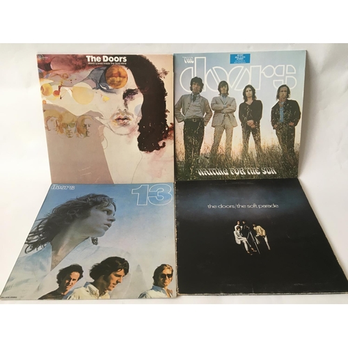 493 - Four LPs by The Doors including 'Waiting For The Sun', 'The Soft Parade' and two others.